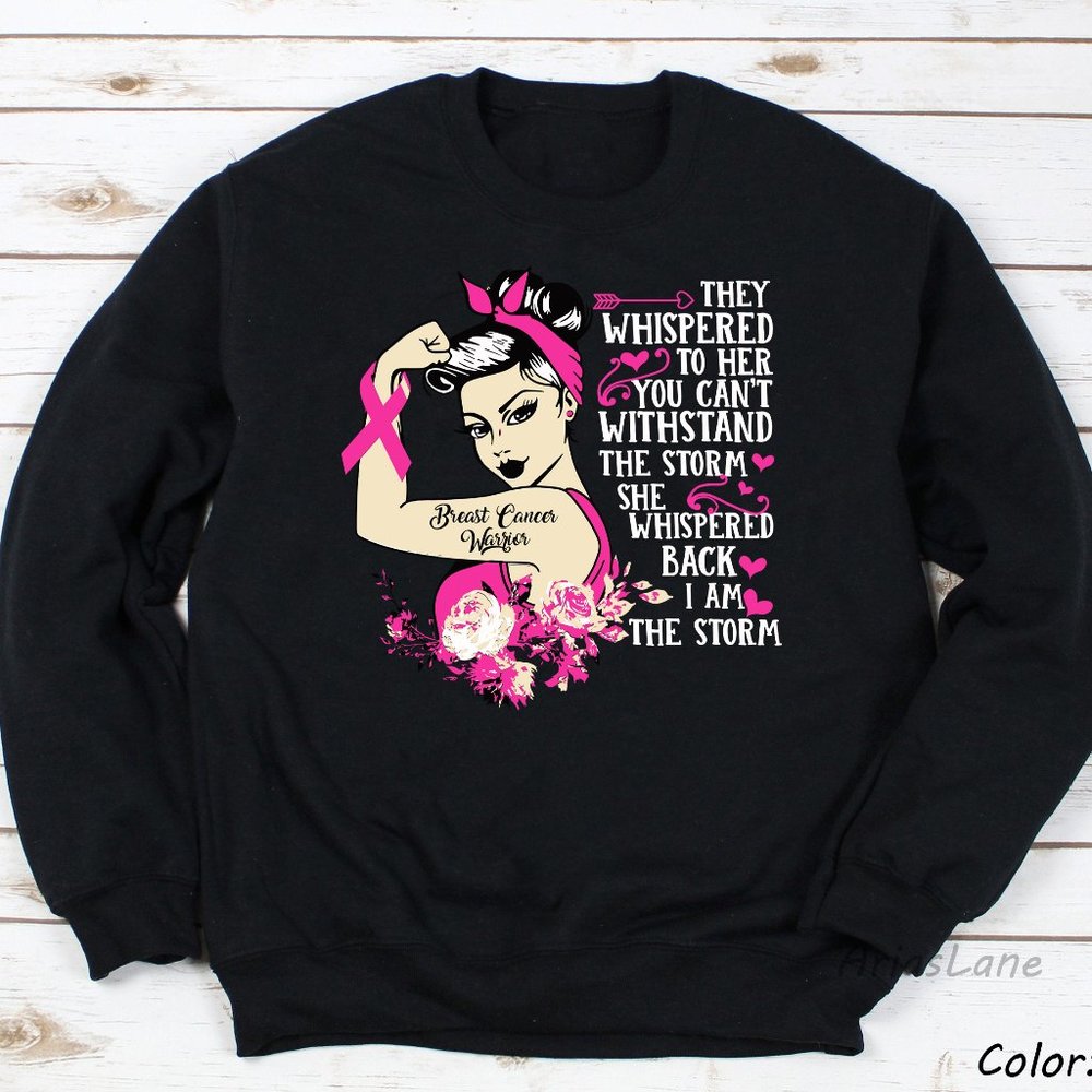 Breast Cancer Warrior Sweatshirt,Cancer Shirt
